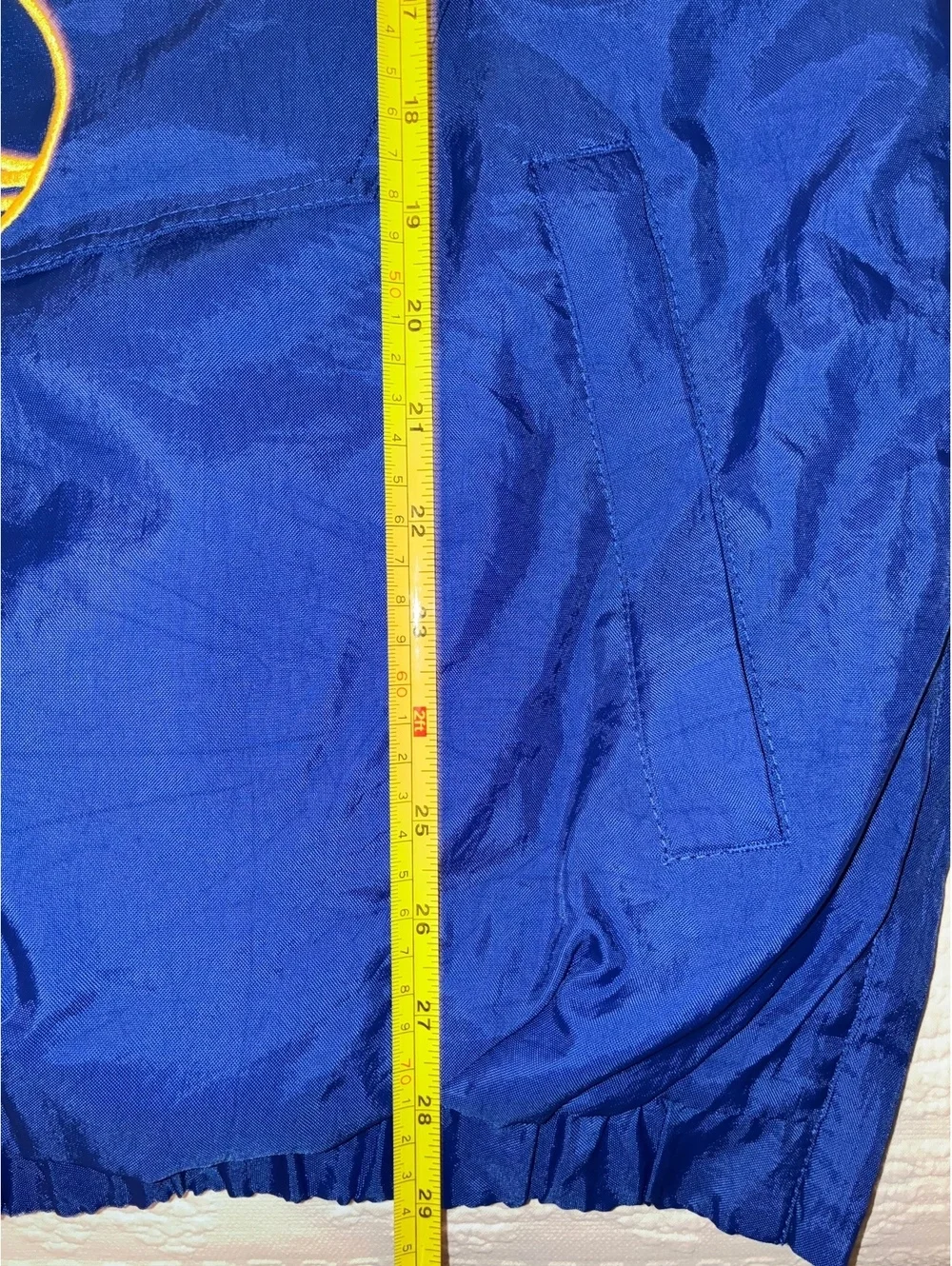 NWT Men's Starter Royal Golden State Warriors Charger Half-Zip Pullover Jacket M